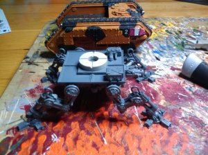 Top view, with the ring to drop the turret in - note the footprint is the same as a Chimera