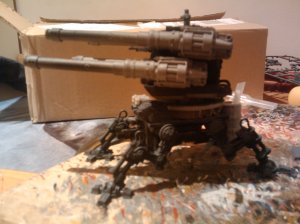 With the turret added